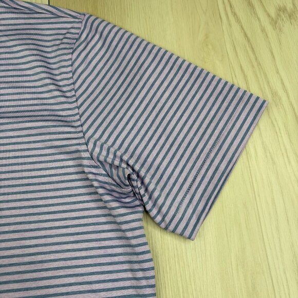 Peter Millar Mens Purple Striped Scotty Cameron Agave Man Stretch Polo Shirt XL - Picture 9 of 14